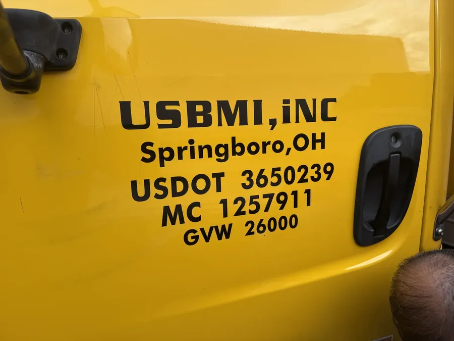 Cut vinyl, not printed stickers &mdash; US DOT & Truck Lettering
