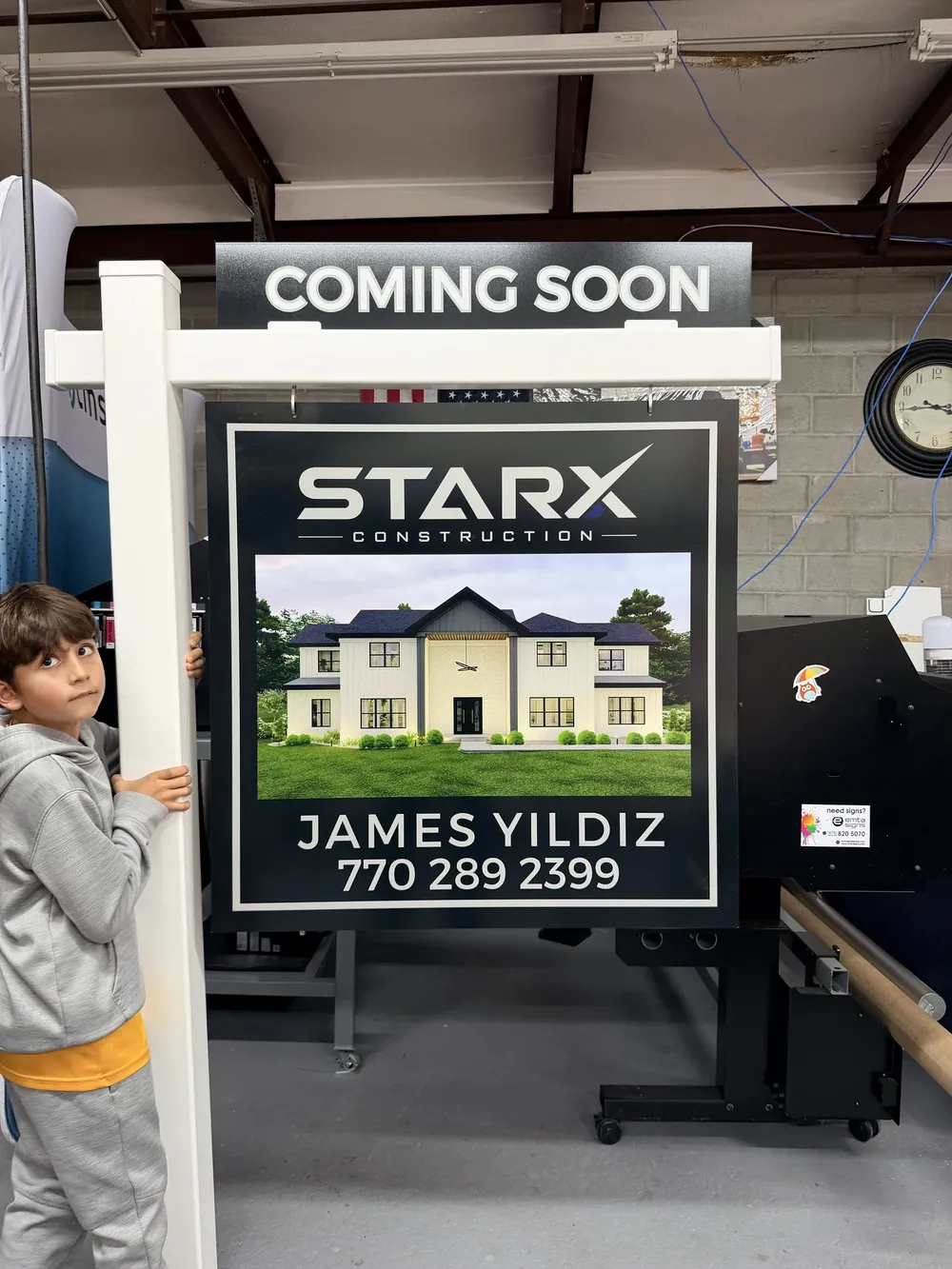 STARX Construction coming soon sign